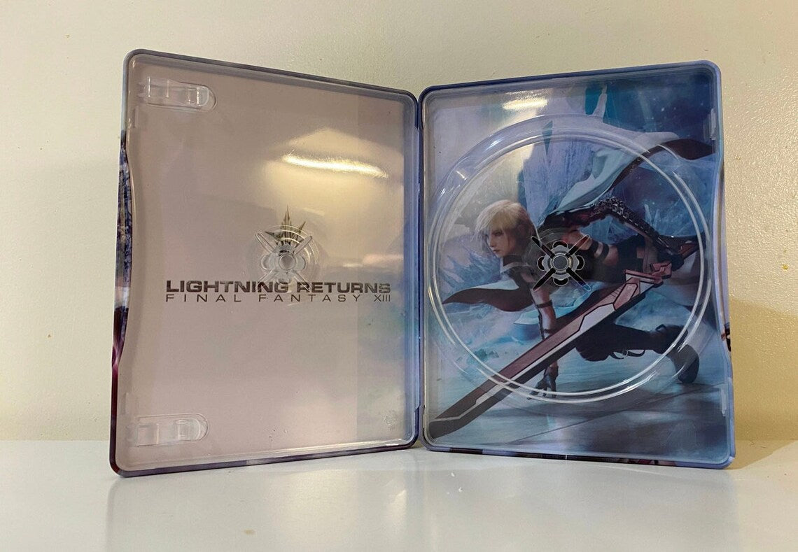 Final Fantasy XIII Lightning Returns Custom made Steelbook/MetalPak Case only for (Sony PlayStation 5, Sony PlayStation 4, Xbox) New