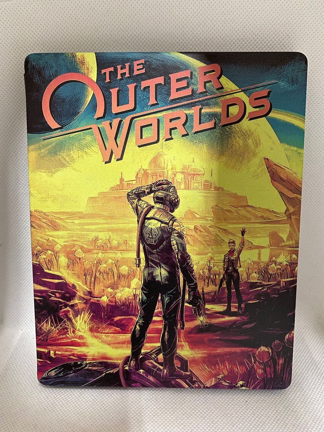 The Outer Worlds Custom Made Steelbook Case For (Sony PlayStation 5, Sony PlayStation 4, Xbox) New