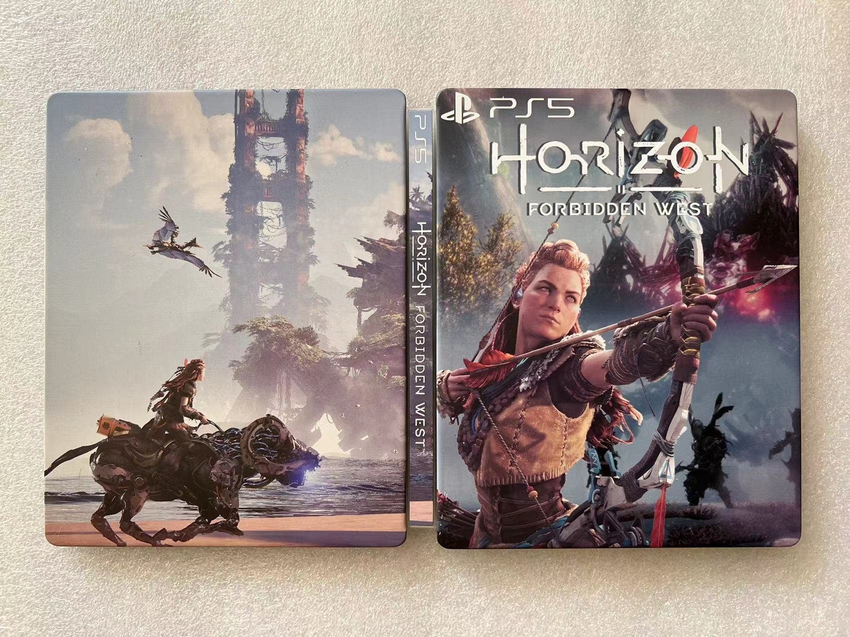 Horizon Forbidden West Custom made Steelbook Case only for (Sony PlayStation 5, Sony PlayStation 4) New