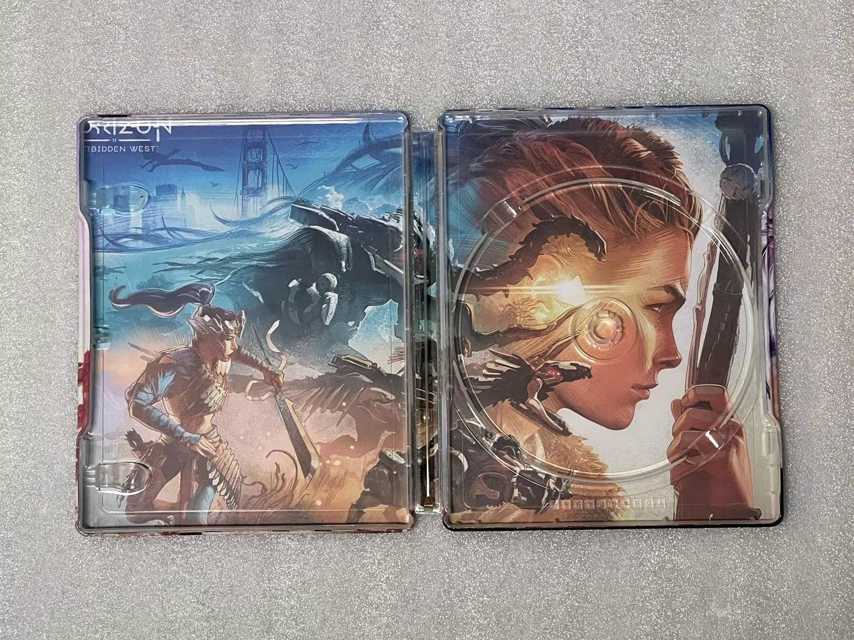 Horizon Forbidden West Custom made Steelbook Case only for (Sony PlayStation 5, Sony PlayStation 4) New