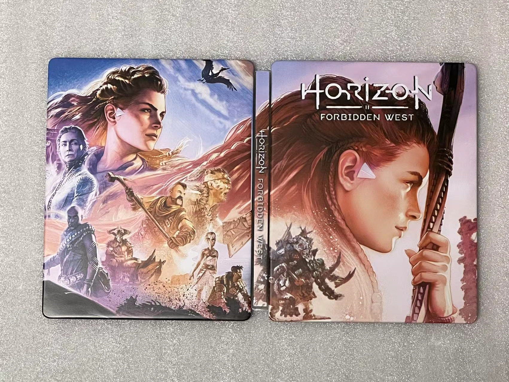 Horizon Forbidden West Custom made Steelbook Case only for (Sony PlayStation 5, Sony PlayStation 4) New