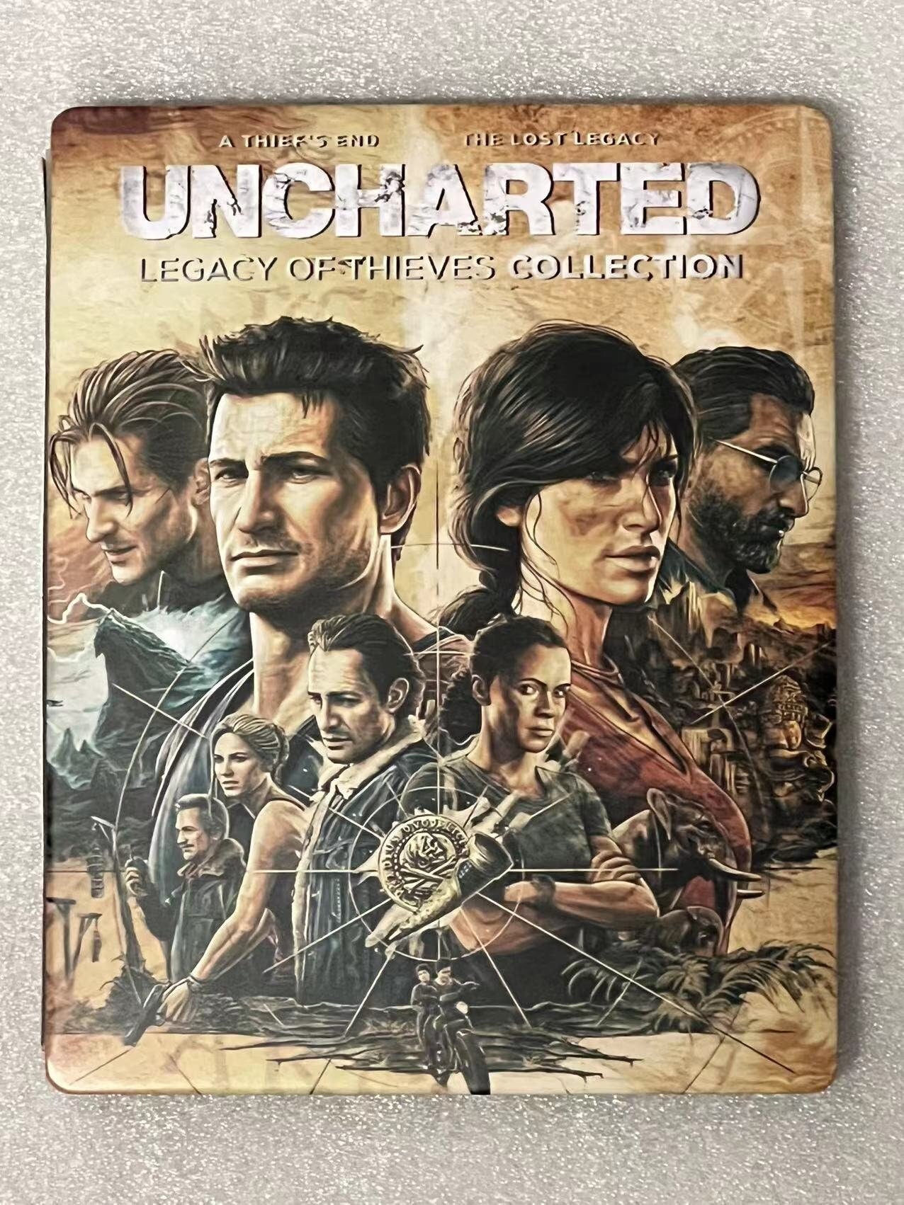 Uncharted Legacy of Thieves Custom Made Steelbook Case For (Sony PlayStation 5, Sony PlayStation 4, Xbox) New