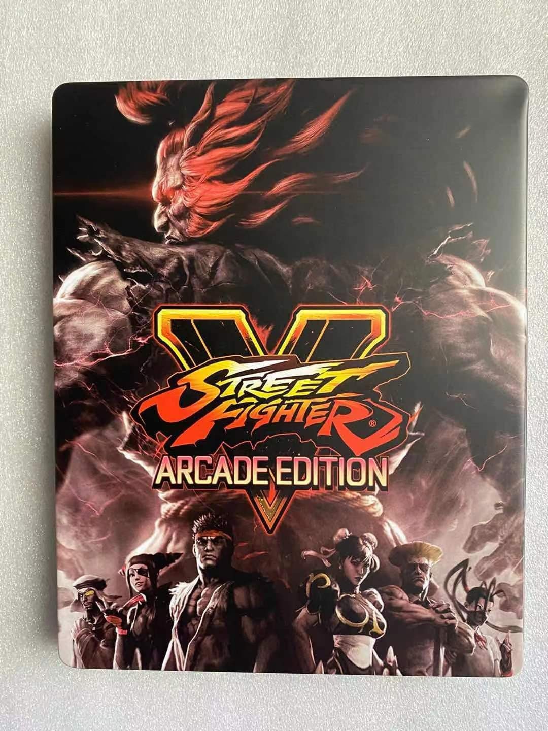 Street Fighter 5 Custom Made Steelbook Case For (Sony PlayStation 5, Sony PlayStation 4, Xbox) New