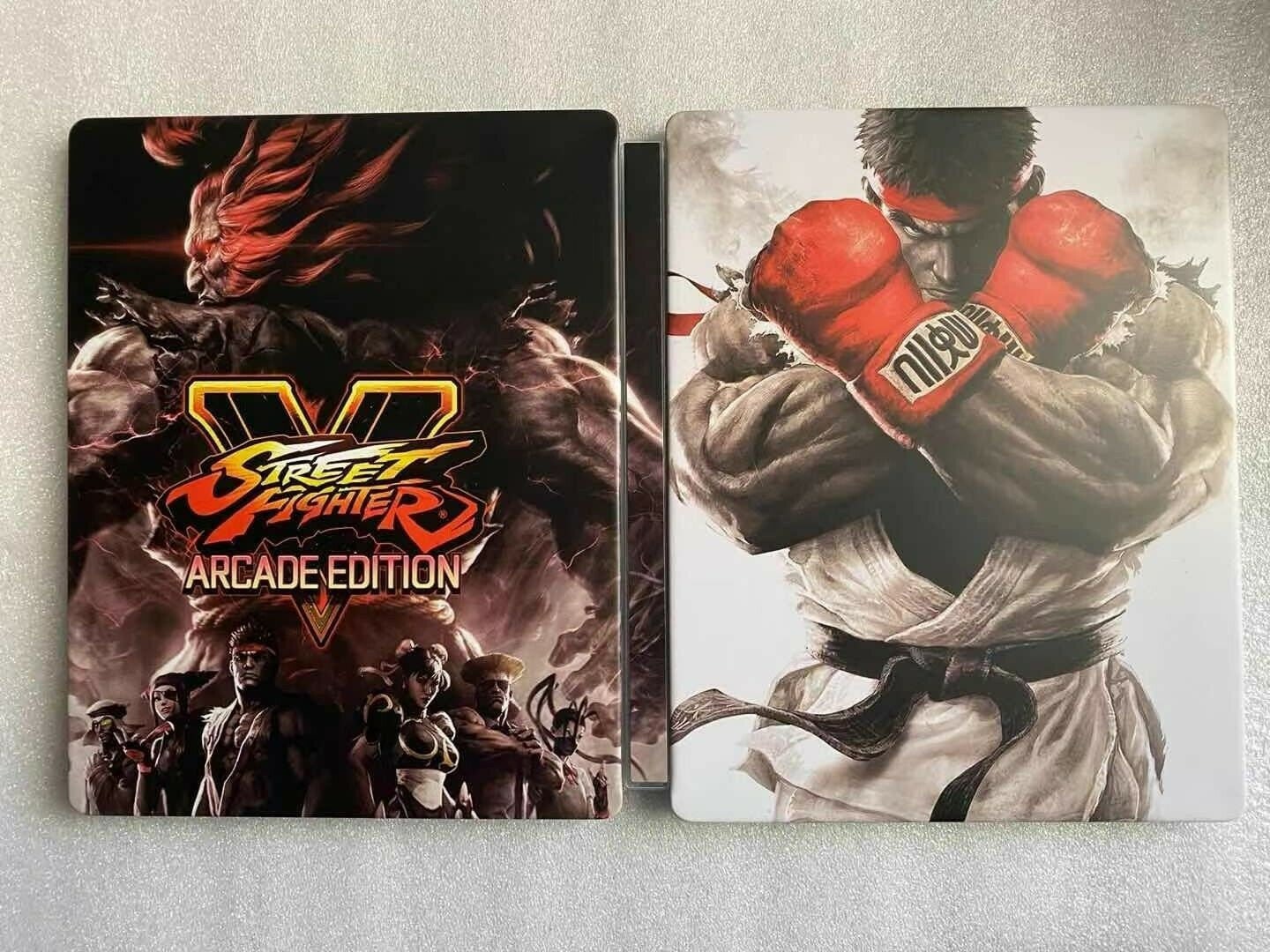 Street Fighter 5 Custom Made Steelbook Case For (Sony PlayStation 5, Sony PlayStation 4, Xbox) New