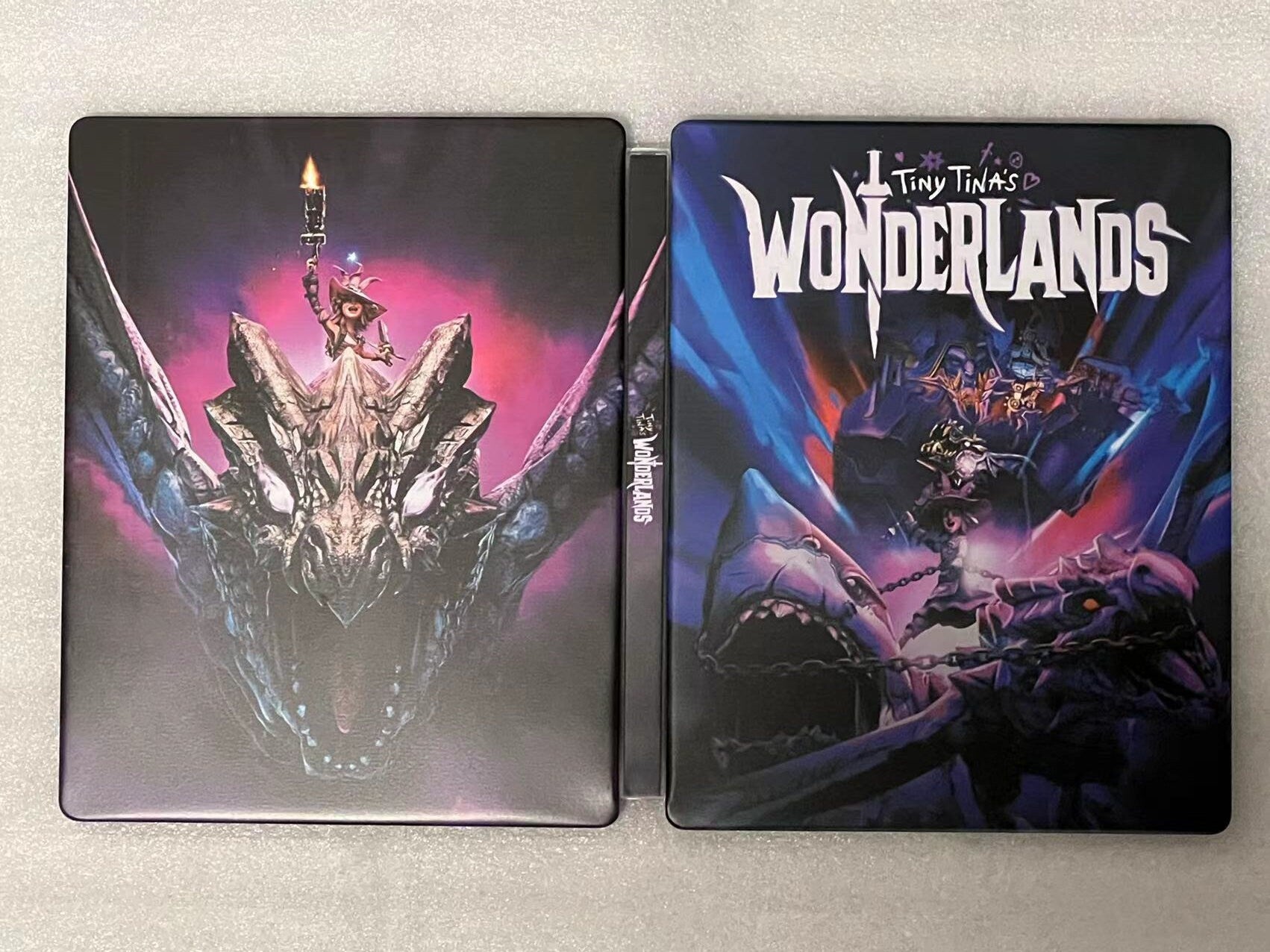 Tiny Tina's Wonder Lands Custom Made Steelbook Case For (Sony PlayStation 5, Sony PlayStation 4, Xbox) New