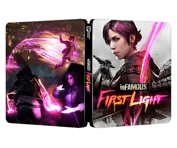 InFamous First Light Custom made Steelbook Case only for (Sony PlayStation 5, Sony PlayStation 4) New