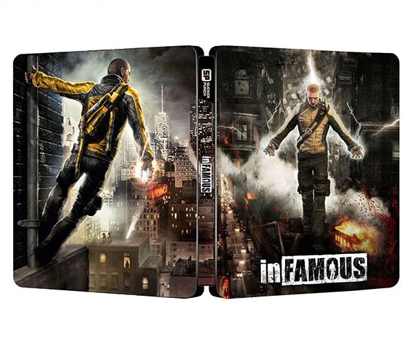 InFamous Custom made Steelbook Case only for (Sony PlayStation 5, Sony PlayStation 4) New